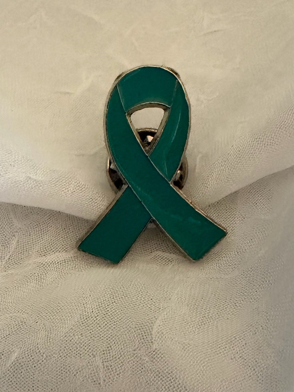 Source Unknown Teal Awareness Ribbon Pin - Women Jewelry